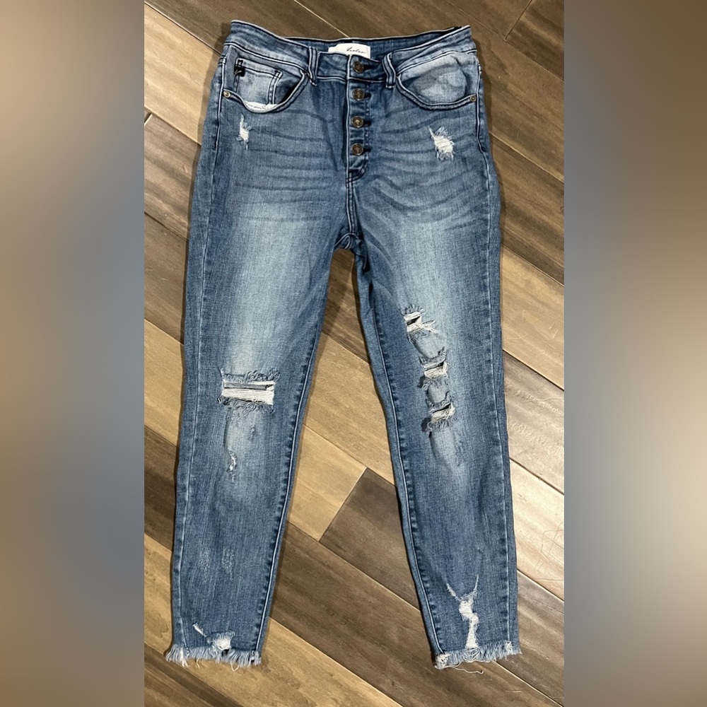 KanCan High Rise Distressed Skinny Jean(KC9129M)